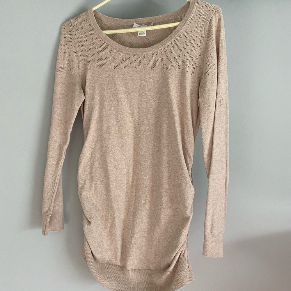 Motherhood Maternity Beige Knit Sweater